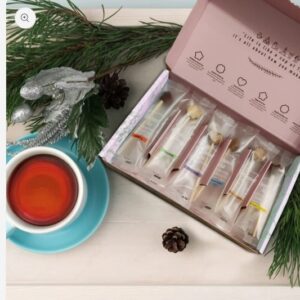 Caja de regalo Palitos de té-pop, 6 de nuestras mezclas favoritas, 18 palitos por caja