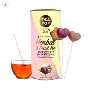 Vibrante colección de té de hierbas y frutas: jengibre y limón, ponche de maracuyá, caramelo crujiente